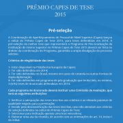 Prêmio Capes de Tese 2015